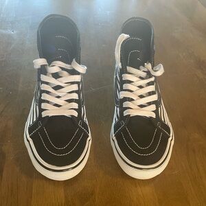 Vans Black/White Stripe Suede SK8 High O Breana Geering